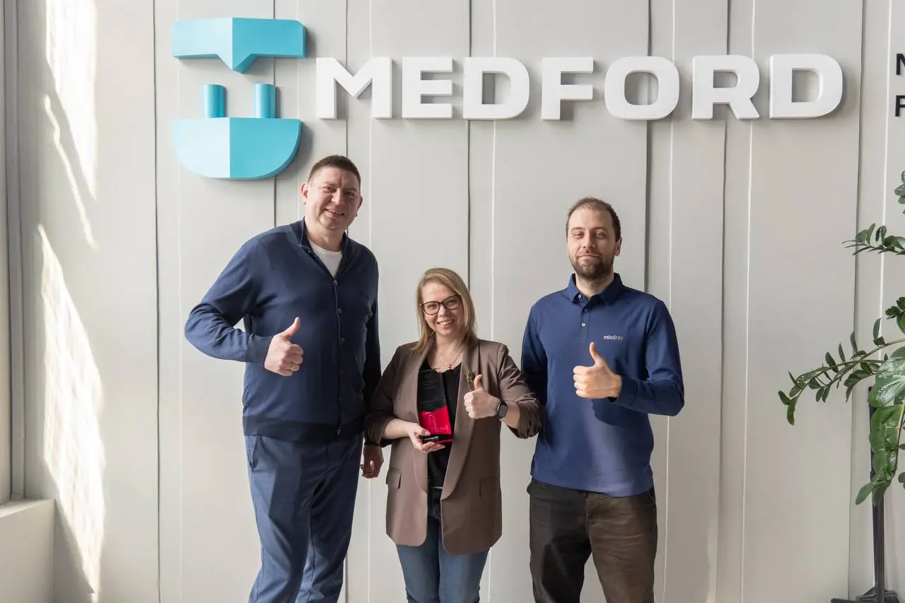 Medford получил статус Gold Service Channel от Mindray по итогам 2025 года